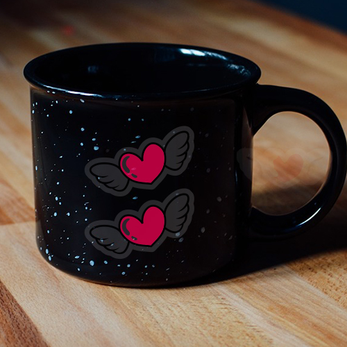 Promotional Die Cut Stickers 16.01 to 18 Square Inches - Permanent Clear Film Matte Lamination